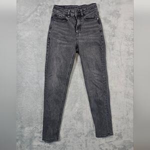 American Eagle Outfitters Charcoal Black Skinny Mom Jeans for Women 00
